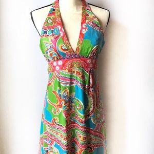 Lilly Pulitzer Size 0 Maxi Dress, 100% Silk